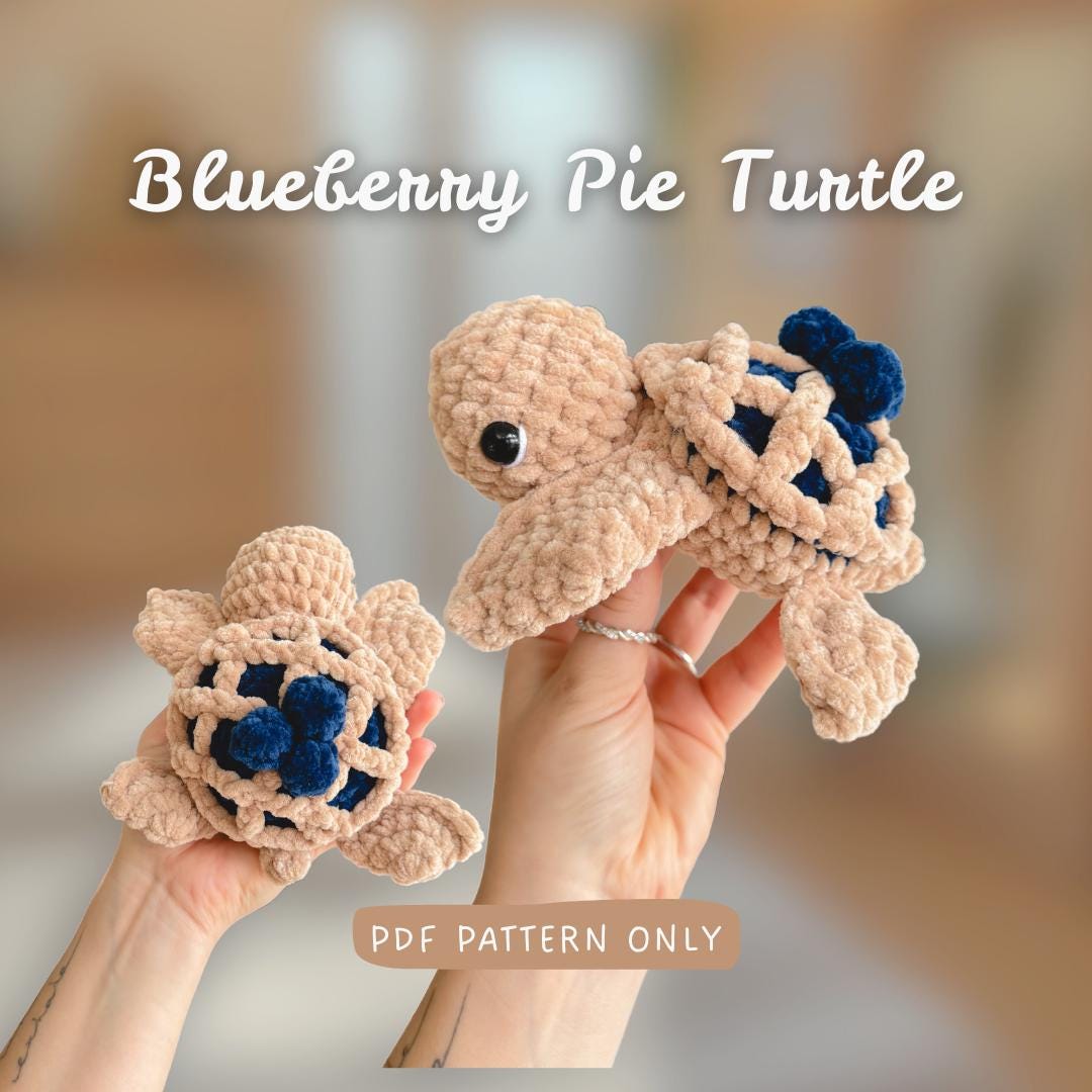 39 Blueberry Crochet Patterns for Fruit-Inspired Amigurumi, Keychains, Plushies, and More 30 Blueberry Pie Turtle Crochet Pattern Quick and easy