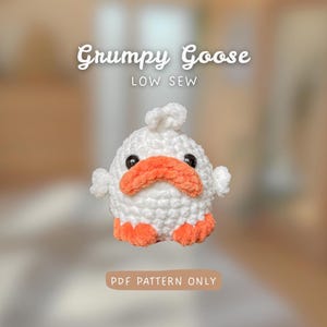 Mini oie grincheuse | Couture basse | Patron de crochet pour oie en gelée | Pour débutants | Idée de crochet pour l'été
