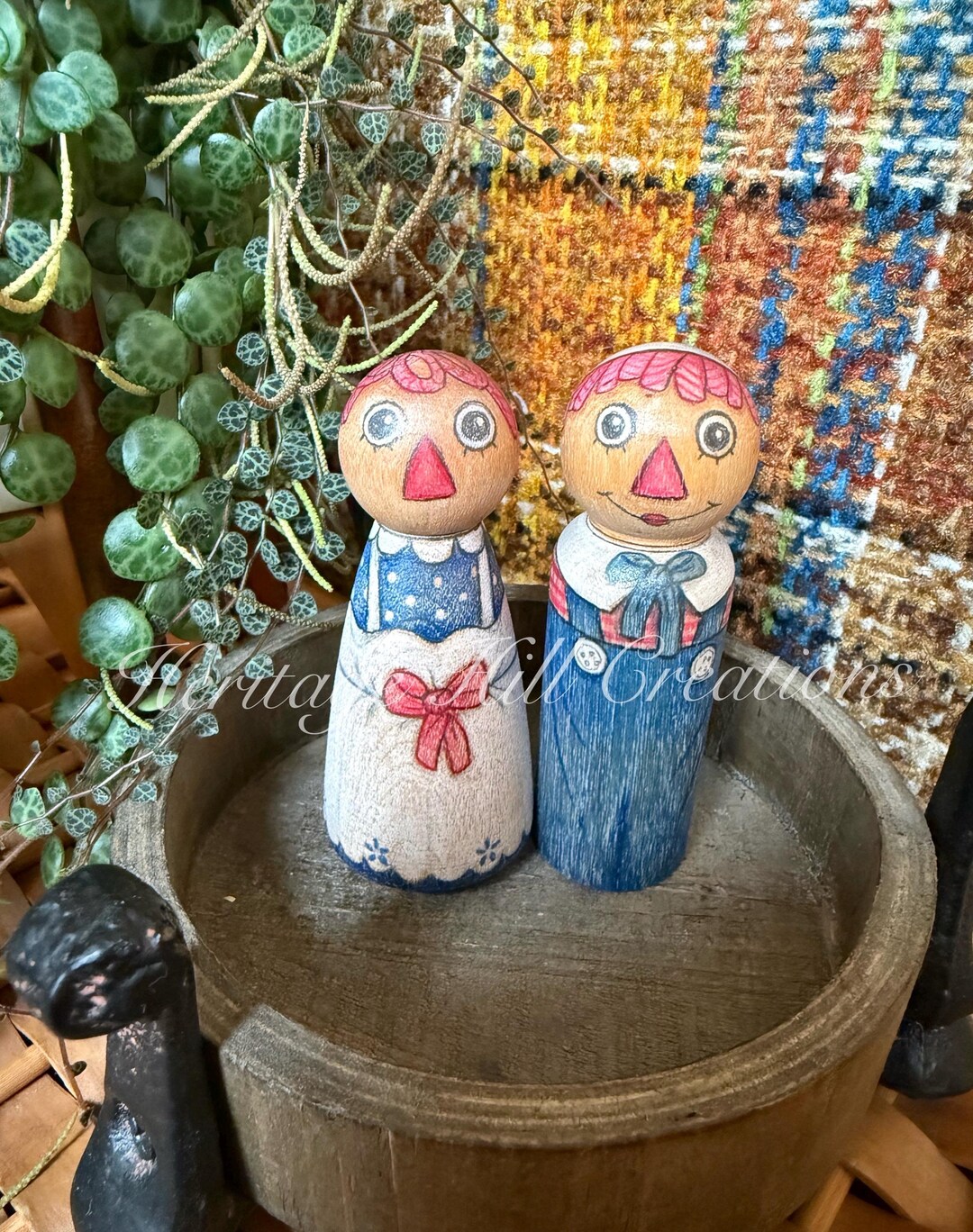 Hand-drawn Rag Doll Inspired Peg Dolls - Etsy