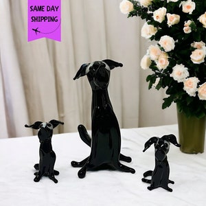 Glass Dog Set for Gift, Murano Glass Dog, Cute Dog Set, Home Decoration Dogs, Miniature Dogs, Gift for Home, Table Decoration, Souvenir