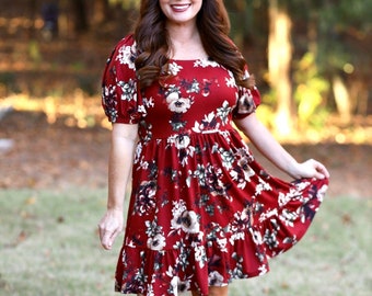 Dublin Dress and Top PDF Sewing Pattern, US sizes 0 - 32, Easy Sewing Pattern, Knit Dress Sewing Pattern