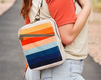 Bruges Purse, Backpack and Lunchbox PDF Sewing Pattern, including sizes: small, medium and large, Bag Sewing Pattern