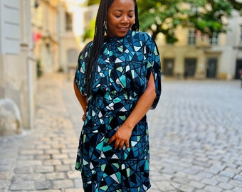 Olinda Dress and Top PDF Sewing Pattern, US sizes 0 - 32, Batwing Style Dress Pattern