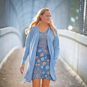 Hudson Cardigan PDF Sewing Pattern, US sizes 0- 32, Easy Sewing Pattern, Knit Cardigan Pattern