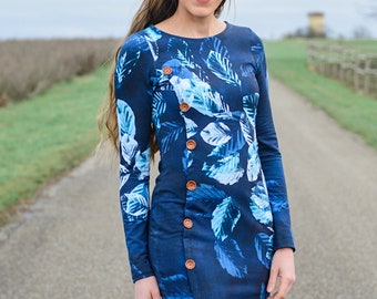 Davos Dress & Top PDF Sewing Pattern, including US sizes 0-32, Knit Dress Sewing Pattern