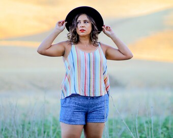 Laramie Top PDF Sewing Pattern, US sizes 0 - 32, Swing Top Pattern