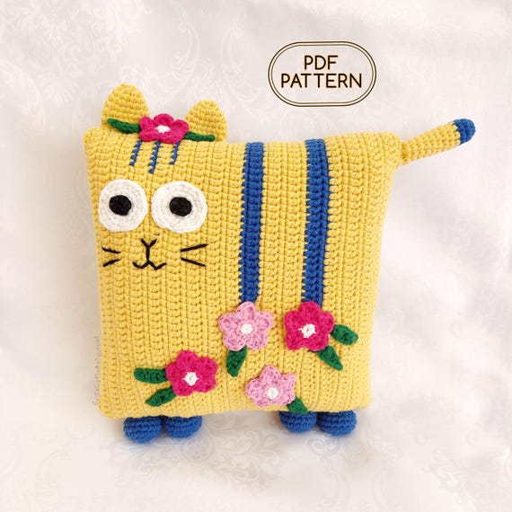 Cojin De Gato A Crochet Cojin Gato Crochet Hotsell