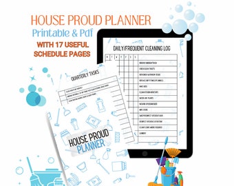 Cleaning Schedule The Ultimate 19 Page Digital And Printable House Chores Planner Schedule