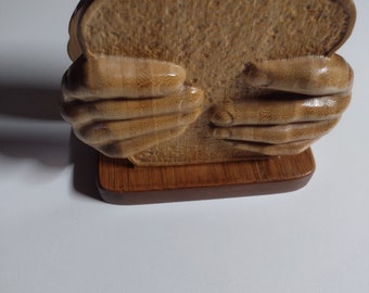 Beautiful Hand Made Oak Napkin Holder