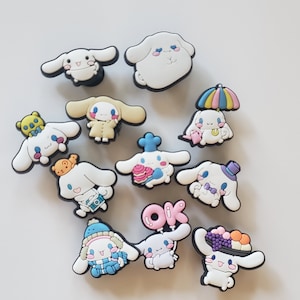 Cute Sanrio My Melody Cinnamoroll Hello Kitty Shoe Croc Charms PVC Shoe Decorations Clogs