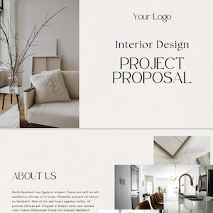 Interior Design Template | Client Presentation Template | Interior Designer Moodboard | E-Design Presentation Board | Canva Template
