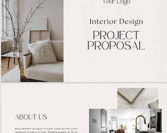 Interior Design Template | Client Presentation Template | Interior Designer Moodboard | E-Design Presentation Board | Canva Template
