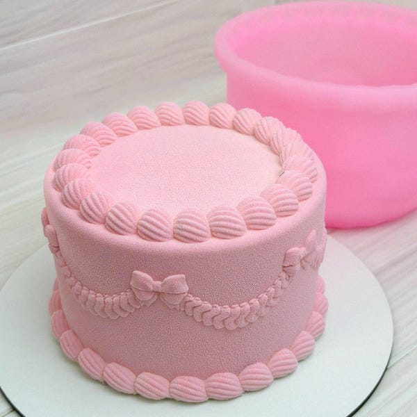Silicone Bento Cake Mold, Cheesecake Cake Mold for Baking, Round Dessert Mold for Cakes, Wedding Cake Mold, Mold for Mousse and Chocolate