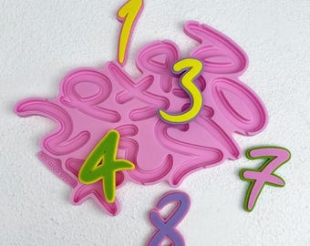 シリコン型色々数点 シリコン型 数字は二重大文字 - Etsy 日本