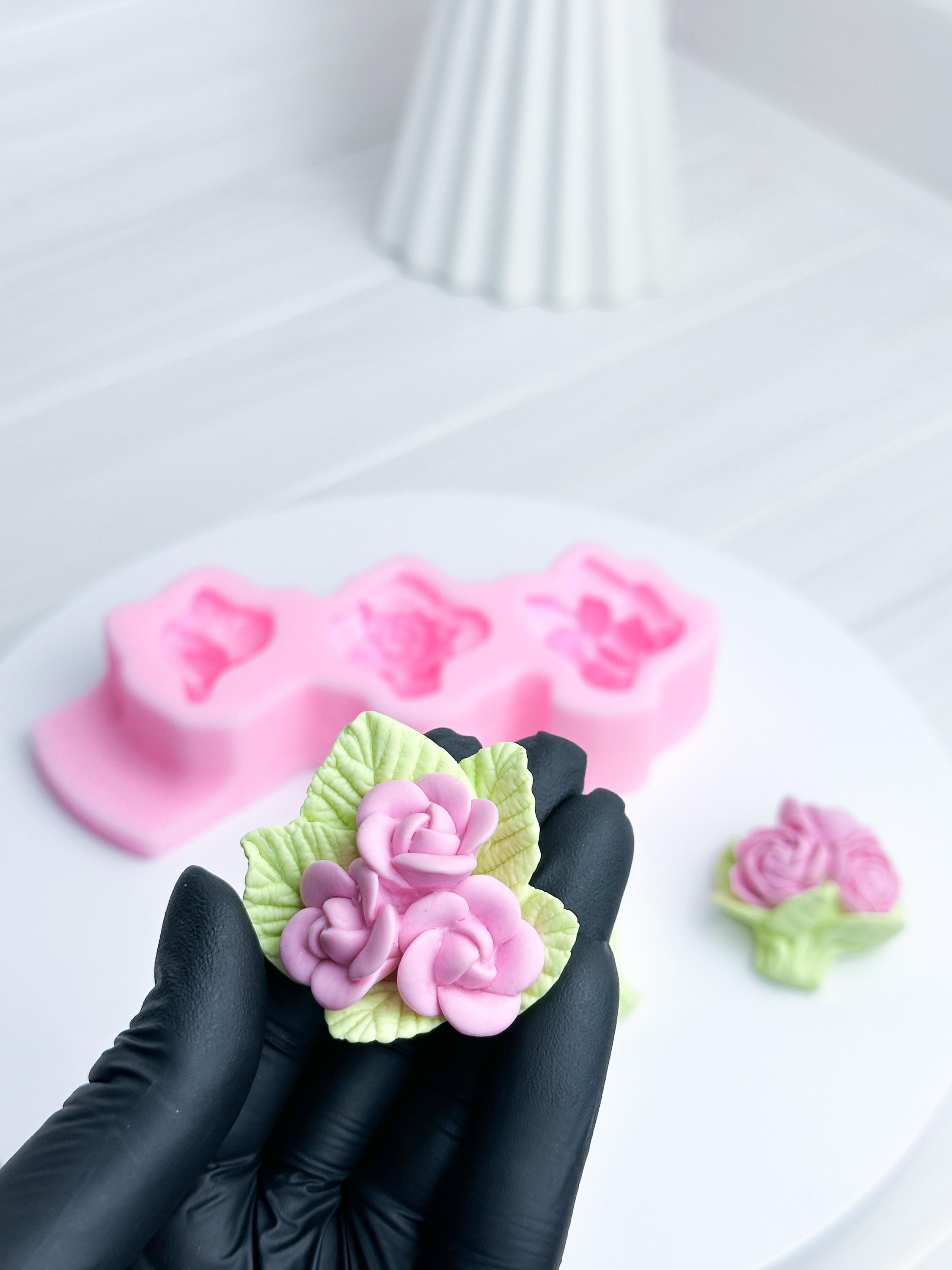 Stampo In Silicone Per Torta A Forma Di Fiore – 3 Pezzi Per Cioccolatini E Mousse – Fai Da Te In Cucina - 3