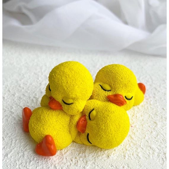 3D Duck Silicone Mold for Chocolate, Sleeping Duckling Dessert