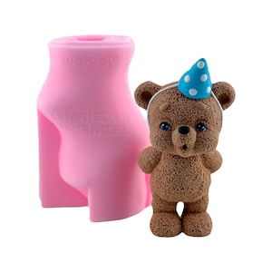 Stampo in silicone Orsetto con berretto festivo