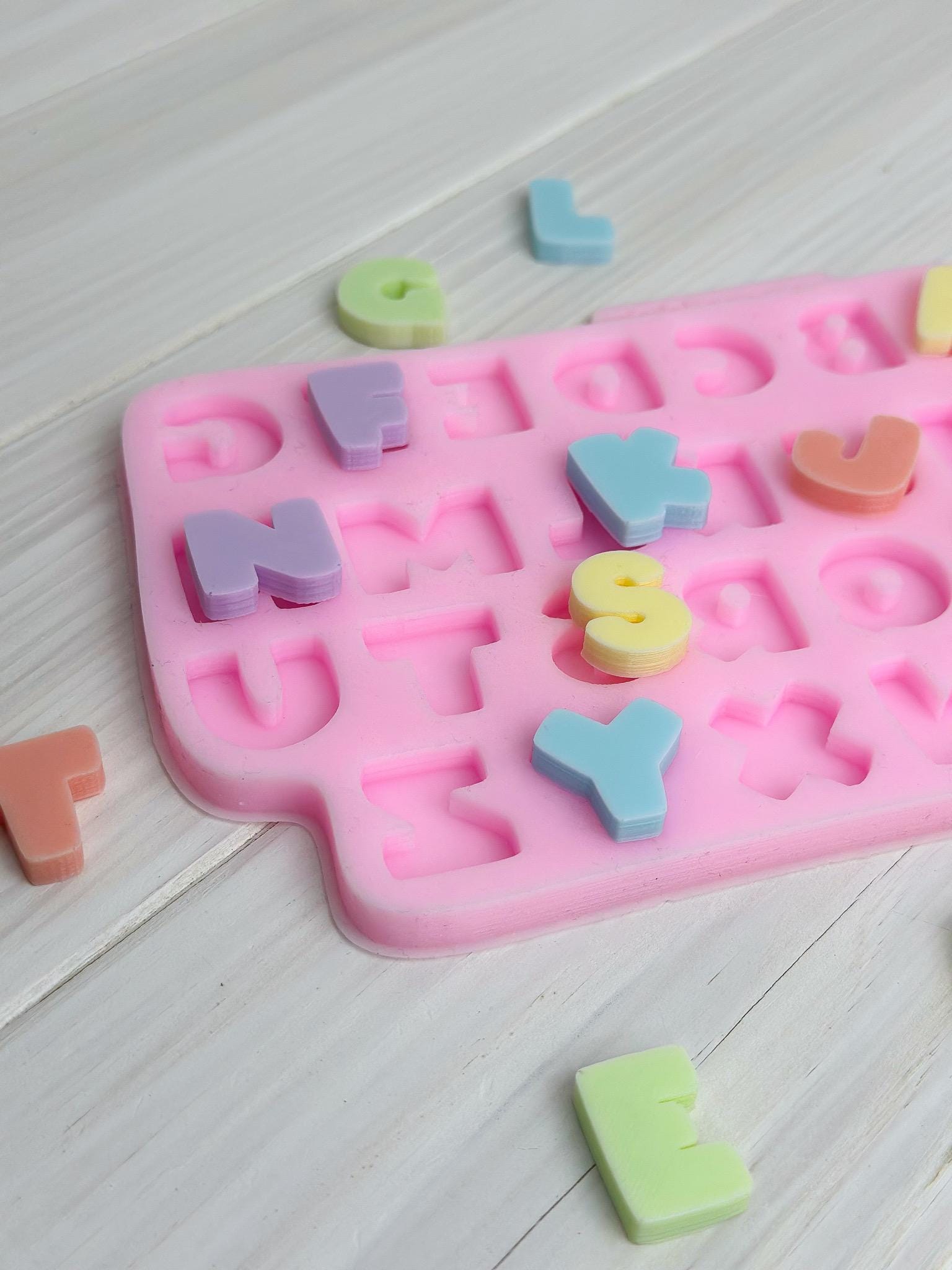 Moldes De Letras Mayúsculas Molde De Silicona Para Letras Del