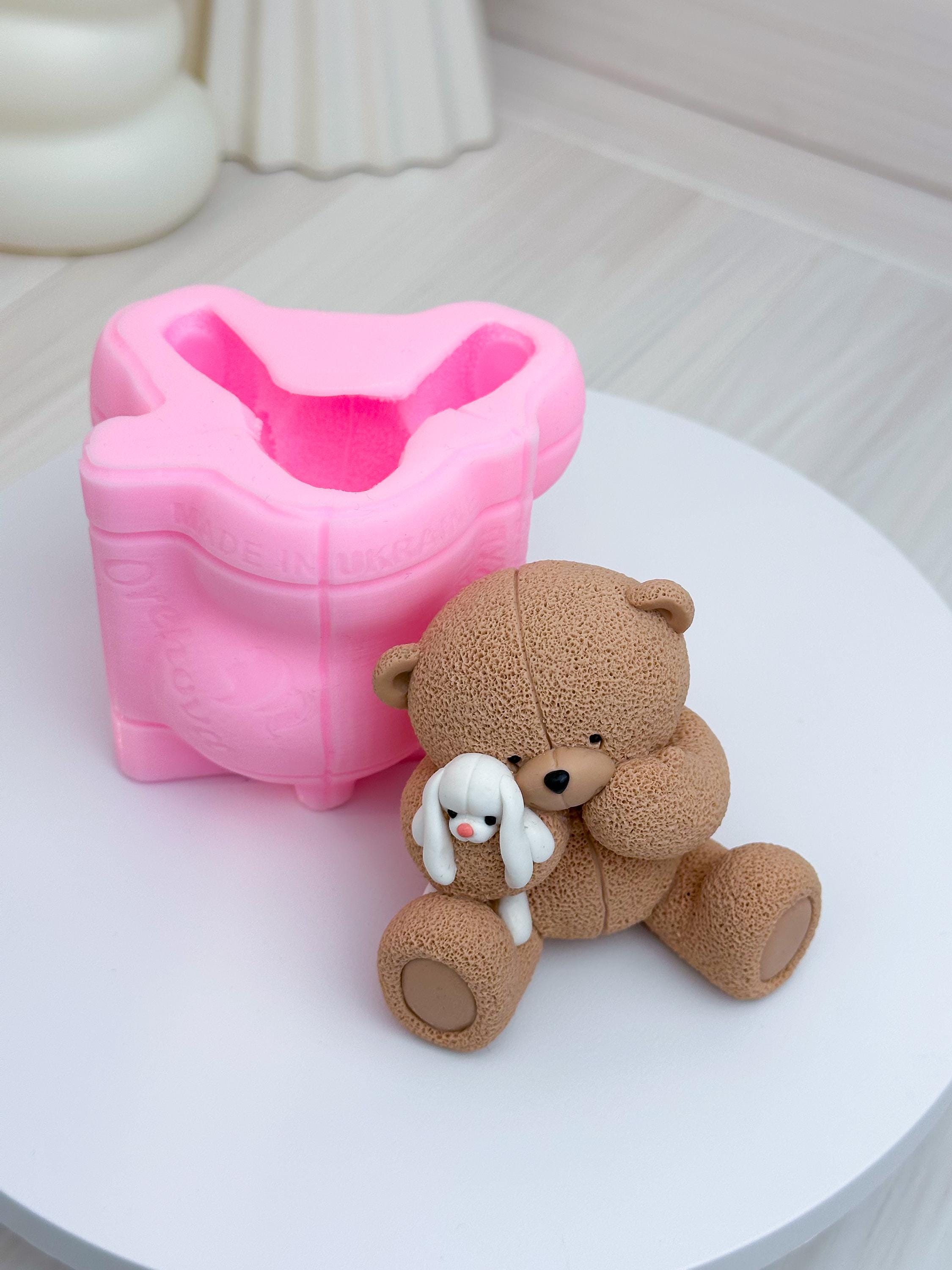 Stampo In Silicone Per Orso - Stampo Per Cioccolato, Sapone, Gesso E Resina - Forma Orsetto 5x4,2cm - Fai Da Te