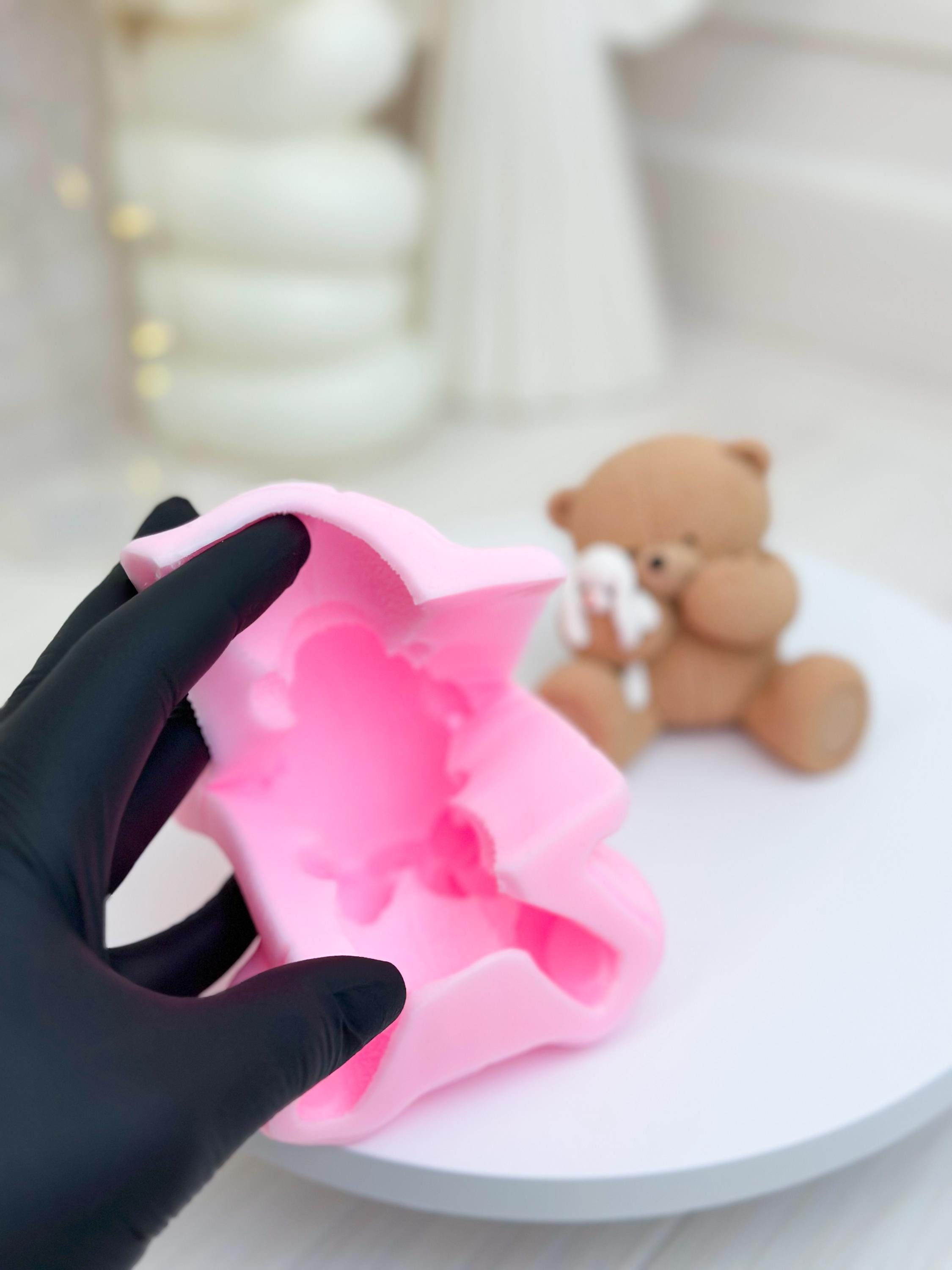 Stampo In Silicone Per Orso - Stampo Per Cioccolato, Sapone, Gesso E Resina - Forma Orsetto 5x4,2cm - Fai Da Te