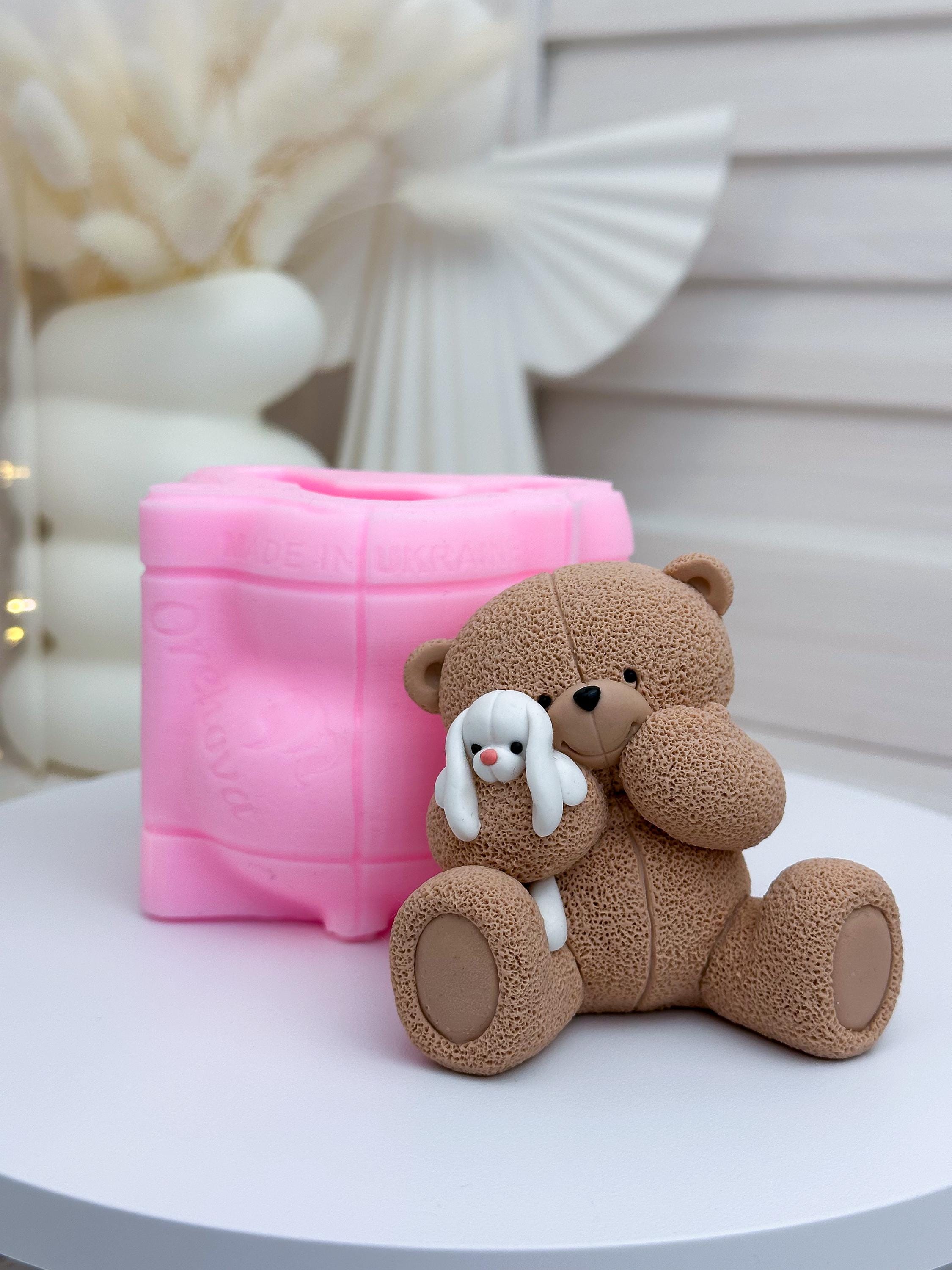 Stampo In Silicone Per Orso - Stampo Per Cioccolato, Sapone, Gesso E Resina - Forma Orsetto 5x4,2cm - Fai Da Te