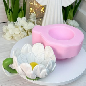 Moule en silicone en forme de marguerite, moule floral pour la décoration de fondant, de chocolat et de gâteaux