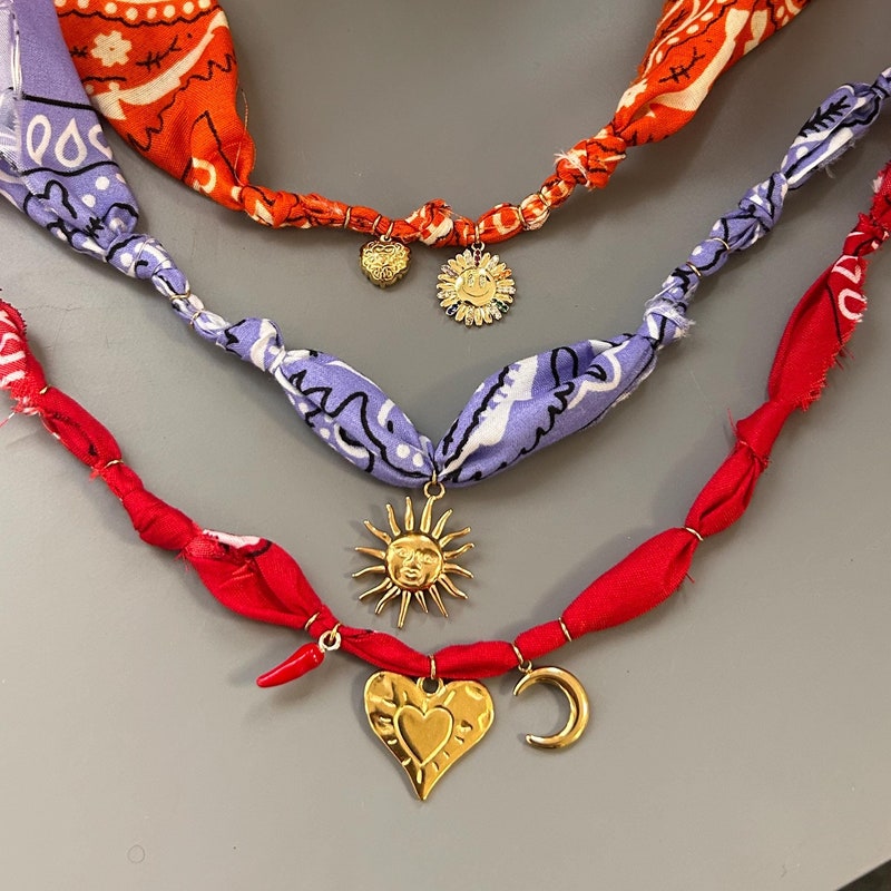 Bandana Necklace - Etsy