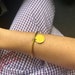 Bracelet Jonc Rigide Maille Marine Avec Breloque Ancre En Acier Argenté - Neuf