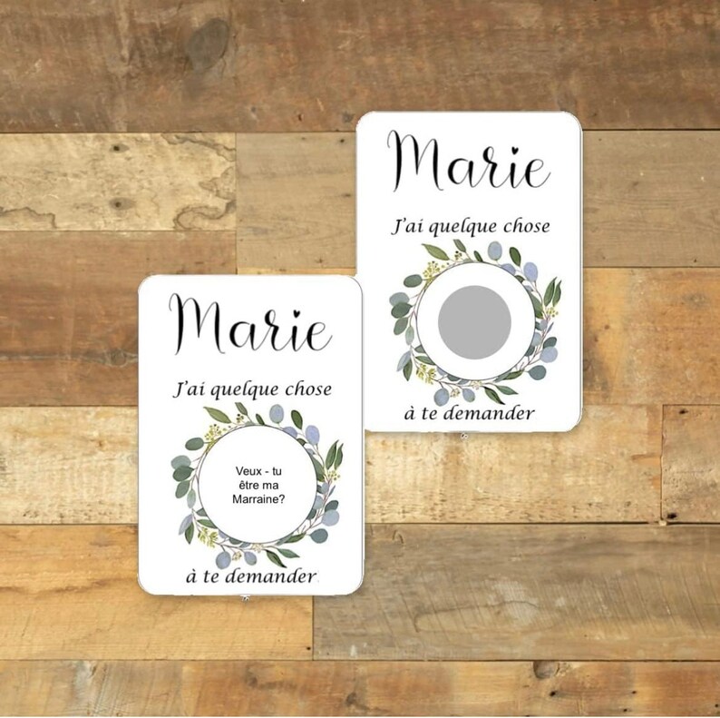 Carte à gratter-demande témoin-garçon d’honneur,demoiselles d’honneur,carte personnalisable, annonce mariage, pastille or argent ou or rose image 2