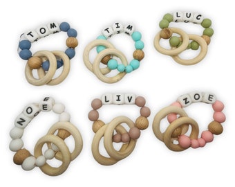 Personalized baby rattle first name - personalized baby girl and boy gift - new personalized gift - personalized girl boy toy