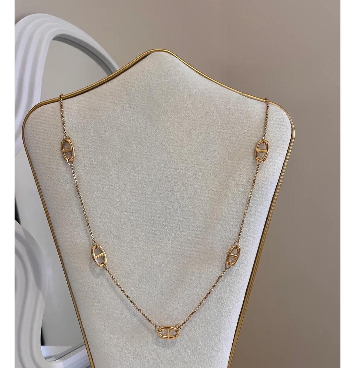 【レア】ファランドールロングネックレス80Farandole necklace80 Farandole long necklace 80 | Hermès USA