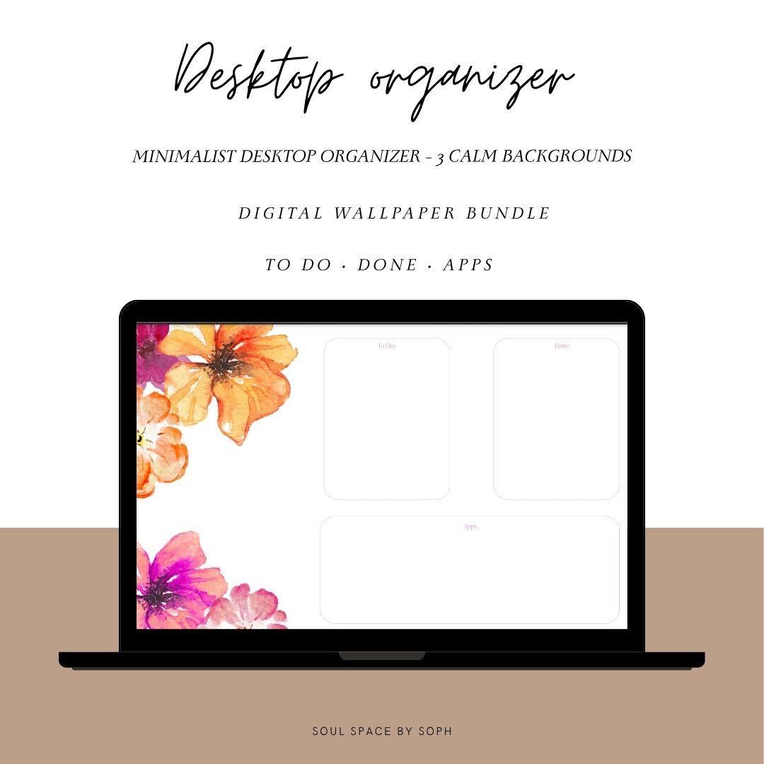 Aesthetic Desktop Wallpaper Bundle | 3 Minimalist Backgrounds for Mac ...