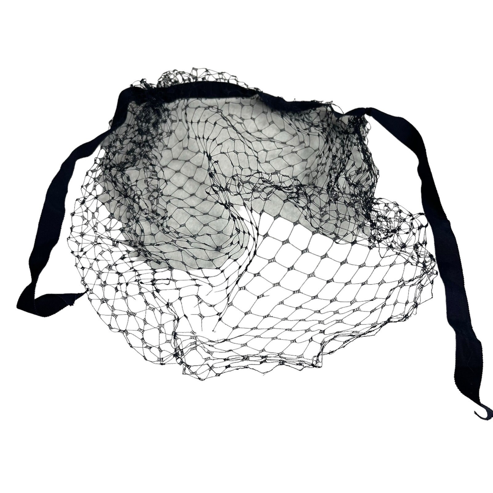 Vintage Wilshire Pink Sequined Thread Hat with Navy Blue Veil Circa 1940s Vintage 1940 main image 3
