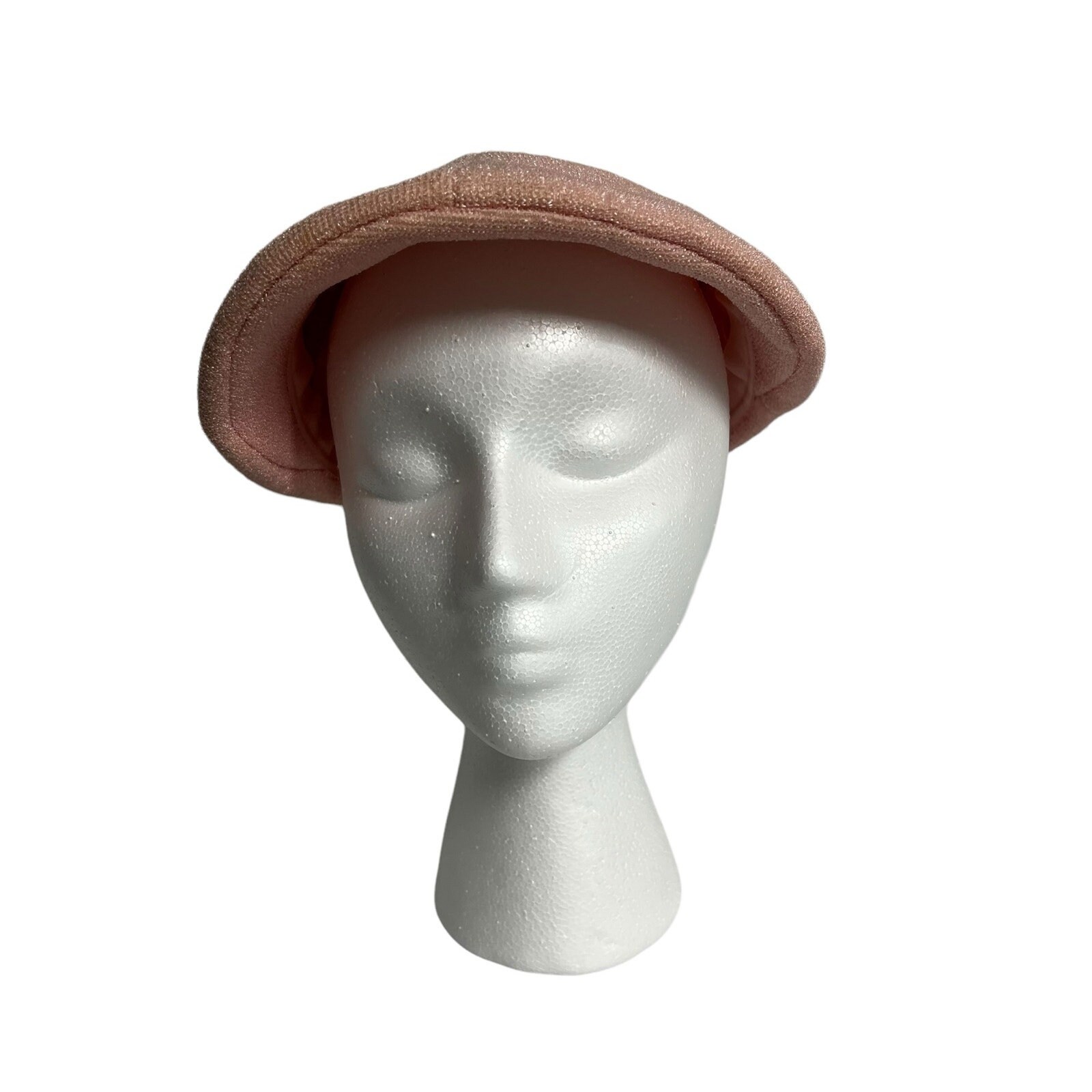 Vintage Wilshire Pink Sequined Thread Hat With Navy Blue  display picture 1