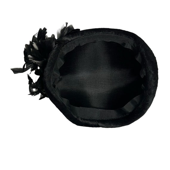 Ladies Vintage Feathered Fascinator Hat Black - Etsy display picture 1