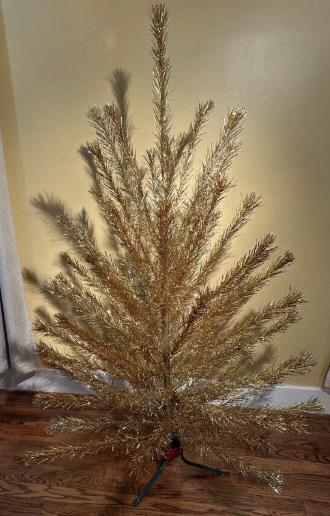 Vintage 1960s 6'4 Gold Aluminum Christmas Tree Etsy