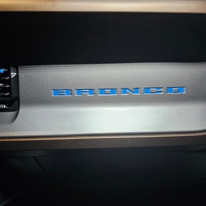 Bronco Dash Insert Inlay Letters (2 Pack) - Etsy