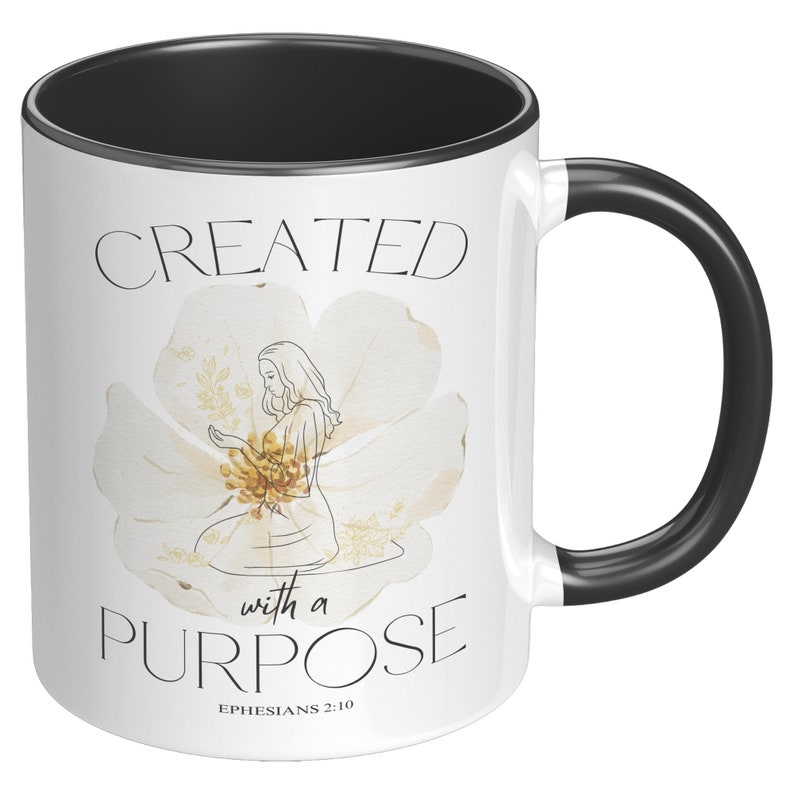 Christian Mug, Ephesians 2:10, Bible Verse Coffee Mug, Christian Coffee Mug, Christian Tea Mug, Christian Gifts, Scripture Coffee Mug 11oz Accent Mug