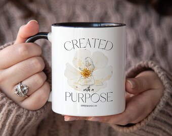 Christian Mug, Ephesians 2:10, Bible Verse Coffee Mug, Christian Coffee Mug, Christian Tea Mug, Christian Gifts, Scripture Coffee Mug