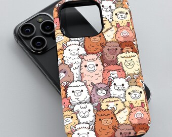 3D Alpaca Phone Case – Cute Animal Tough Cover