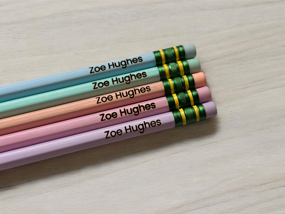 Personalized Pencils | Engrave Your Name Pencil Set | Back to School ...