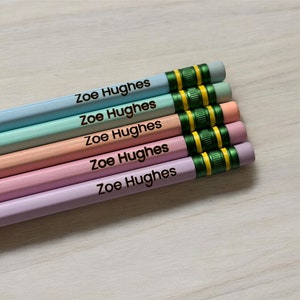 Personalized Pencils | Engrave Your Name Pencil Set | Back to School | Teacher Gift | Teacher Appreciation | Personalized School Supplies