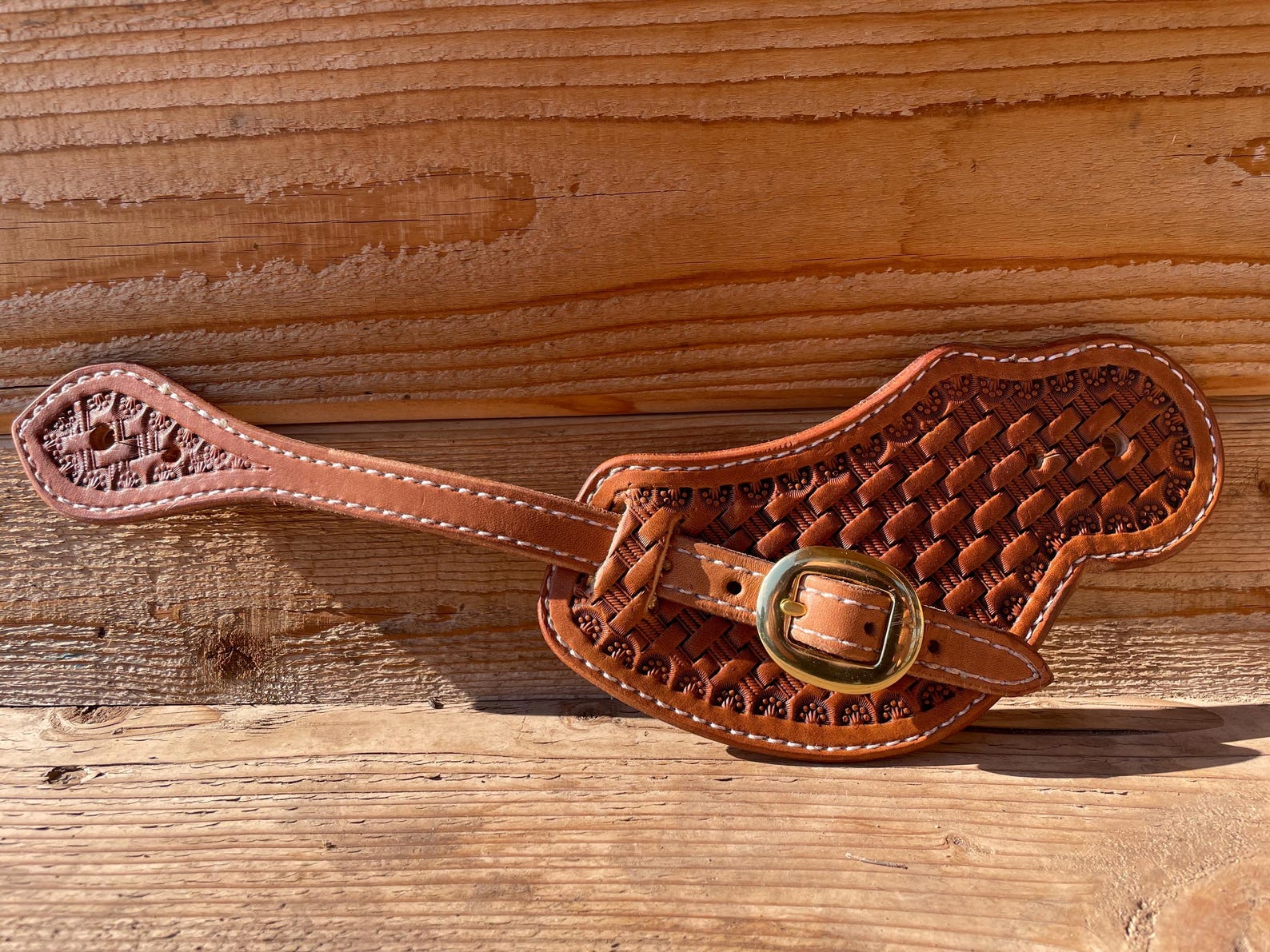 Western Mini Leather Fringe Strap 36