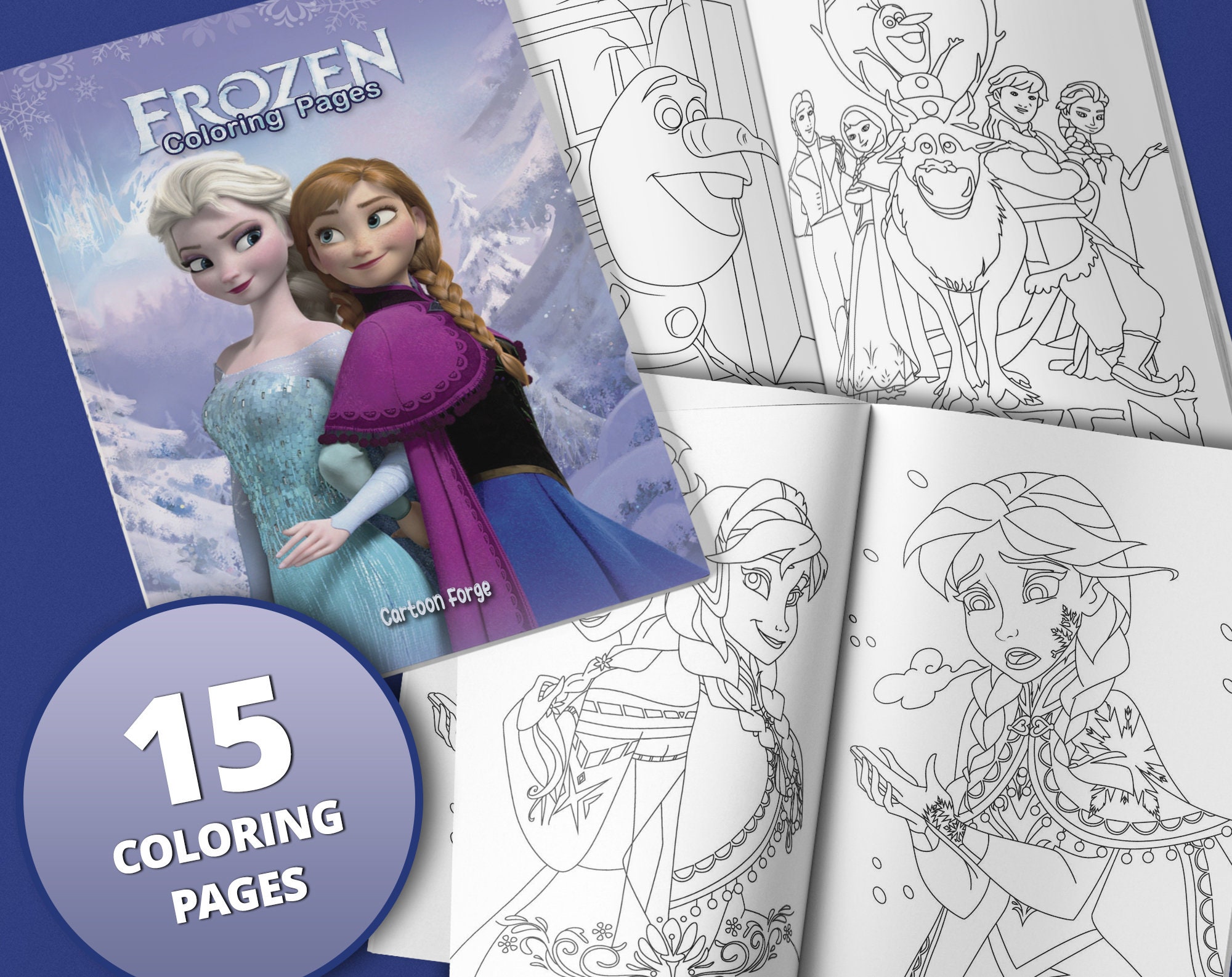21 Frozen Coloring Pages, Frozen Elsa Coloring Book, Birthday