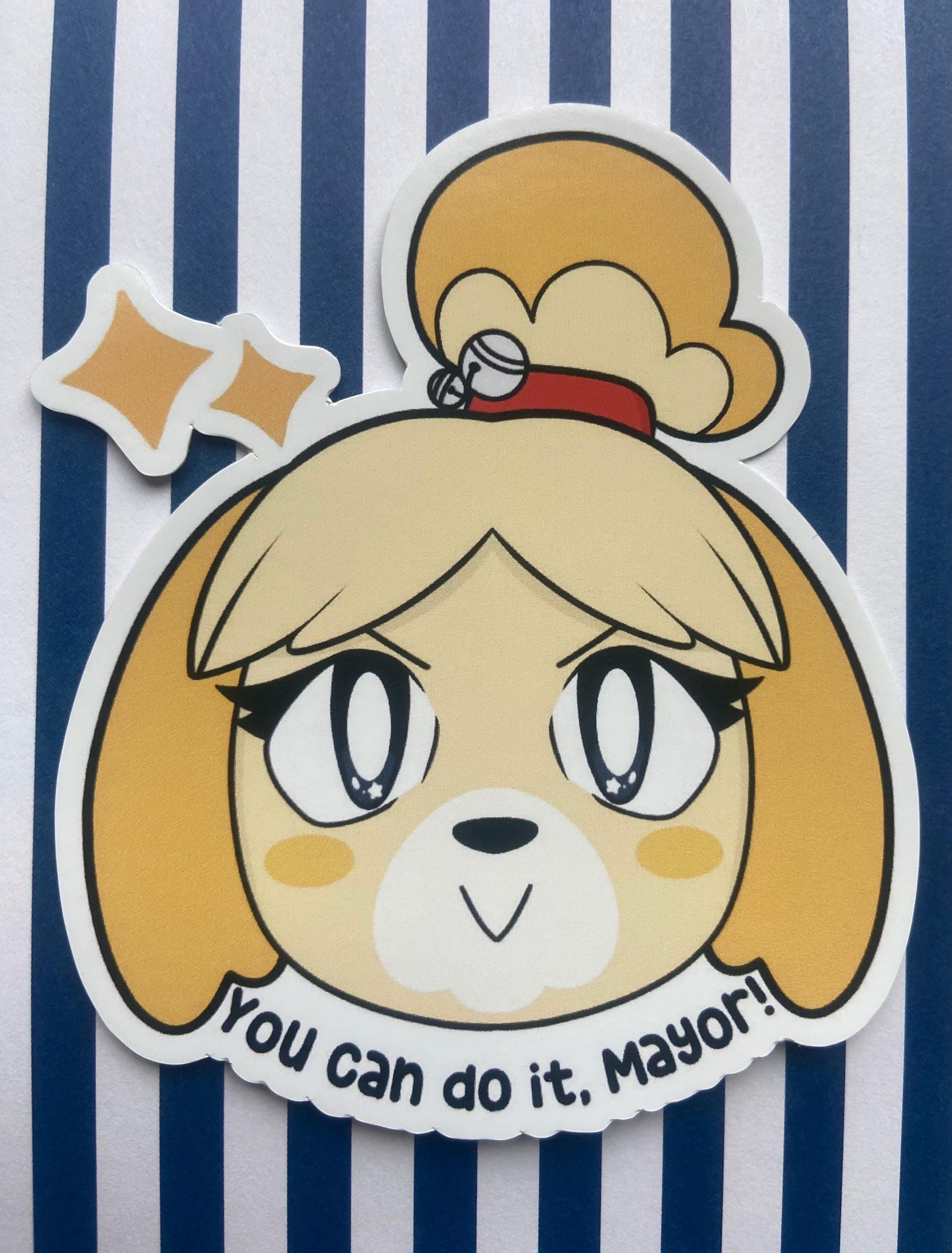 Isabelle Motivation Sticker ACNL ACNH