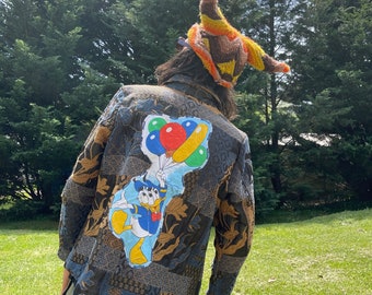 floral tipper Donald Duck balloon boy jacket