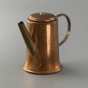 Brass Miniature Watering Can: Dollhouse Garden Decor