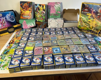 POKEMON CARDS BUNDLE / Ultra Rare Cards / Best Gift For Pokemon Fans / Shiny Holographic Cards in Every Package / Pokemon Cards Gift package