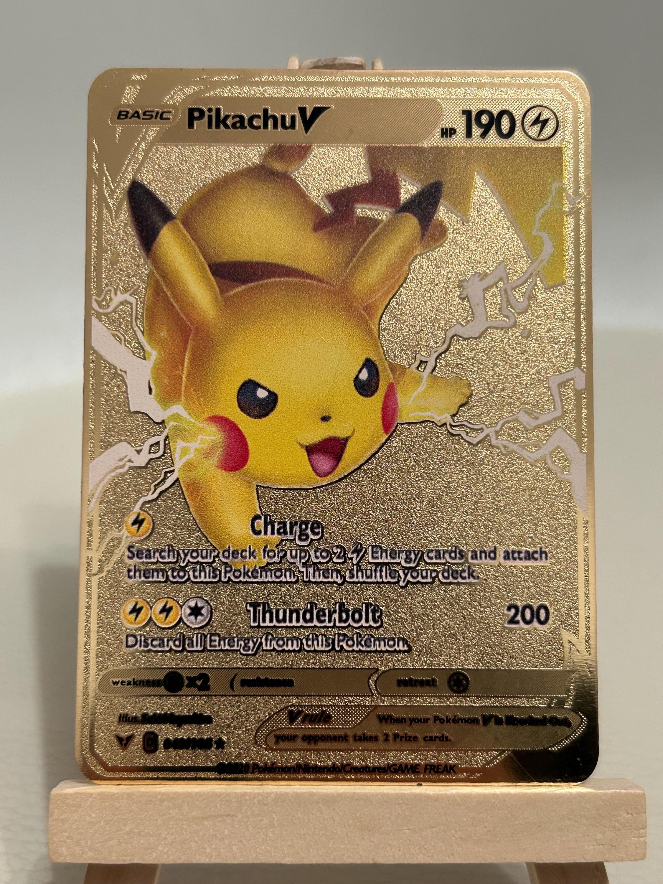 gold pokemon cards pack real Pokemon gold cards V Series Cards Vmax GX Rare Golden Cards main image 0