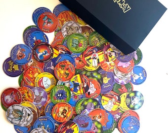 Nuevos Pokémon Tazos / Generación 1 o Generación 2 / Todos los conjuntos completos o piezas aleatorias / El mejor regalo para los fanáticos de Pokémon / Regalo de cumpleaños